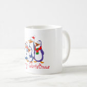 Ferien Keramik Tasse Merry Penguins (VorderseiteRechts)