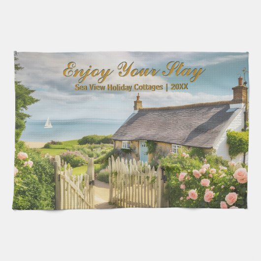 Ferien Lass Holiday Zuhause Rental Hütte Foto Geschirrtuch (Horizontal)
