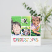 Ferien Liebe Merry & Bright Foto Flat Postkarte (Stehend Vorderseite)