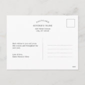 Ferien Liebe Merry & Bright Weihnachten Postkarte (Rückseite)