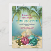 Ferien Luau Beach Party Einladungen (Vorderseite)