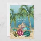 Ferien Luau Beach Party Einladungen (Rückseite)