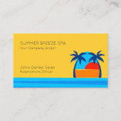 Ferien-Mietaufenthalts- in Visitenkarte (Vorderseite)