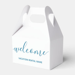 Ferien Mieten Blue Begrüßungsbox Geschenkschachtel