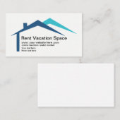 Ferien-Mietwebsite Visitenkarte (Vorne/Hinten)