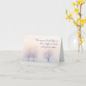 Ferien / Neujahr Grußkarte Winter Szene Karte (Gelbe Blume)