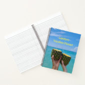 Ferien Planer Ihren Namen, Strand und Ananas Notizblock (Innenseite)