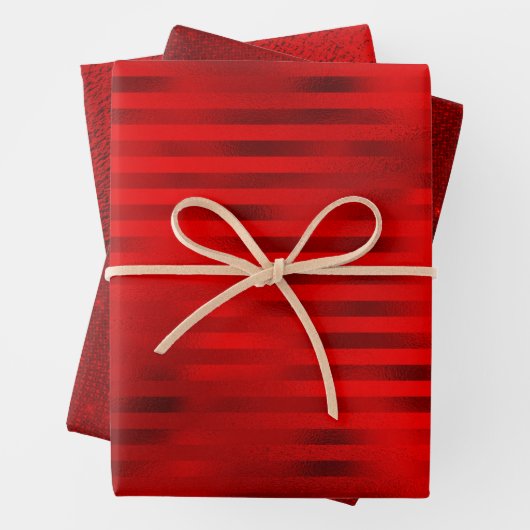Ferien-Reds - Imitate Fossilienpackung 3 Geschenkpapier Set (Beispiel)