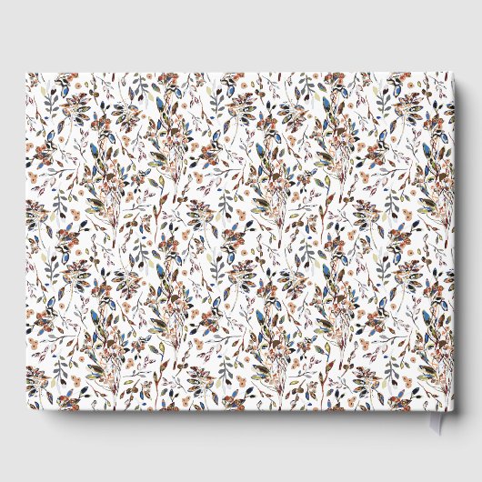 Ferien Rental Guest Book Elegante Blätter Berries Gästebuch (Rückseite)