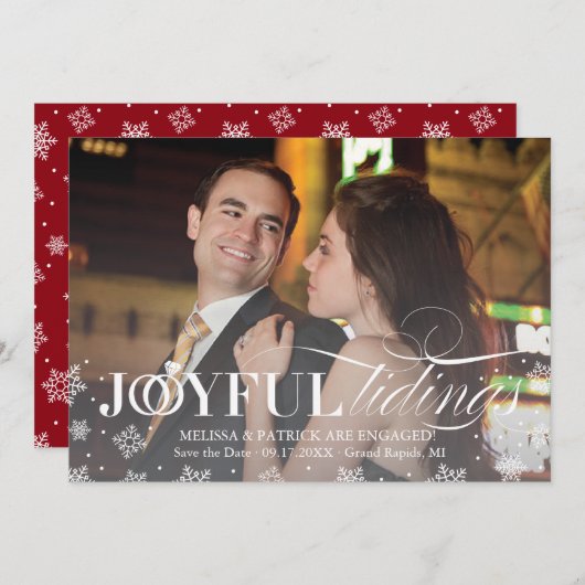 Ferien Save the Date Weihnachtskarte (Vorne/Hinten)