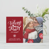 Ferien Save the Date Weihnachtskarte (Stehend Vorderseite)