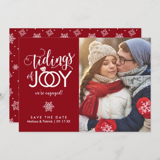 Ferien Save the Date Weihnachtskarte (Vorne/Hinten)