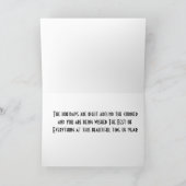 ***FERIEN SIND IN DER NÄHE DER ECKE** GLÜCKLICH KARTE (Innenseite)