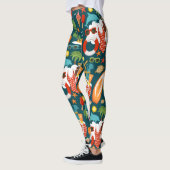 Ferien Sommer Party Strand Muster Leggings (Links)