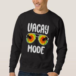 Ferien Sommersonnenbrille Gefärbte Krawatte Palmen Sweatshirt