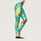 Ferien Sommerstrand Muster Leggings (Rechts)