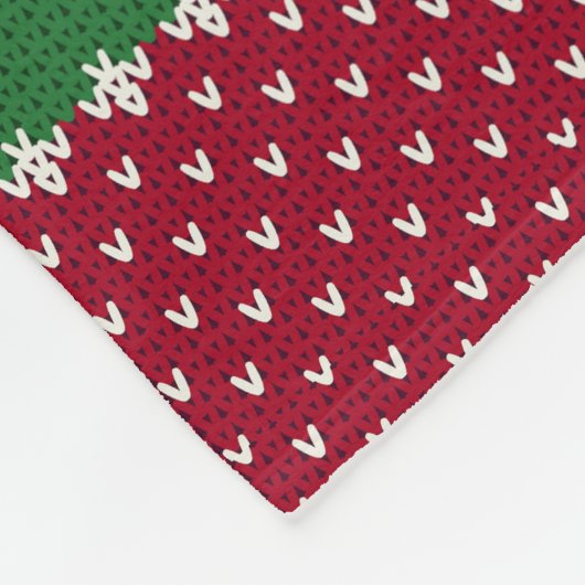 Ferien Strick Nr., 01 Fleecedecke (Ecke)