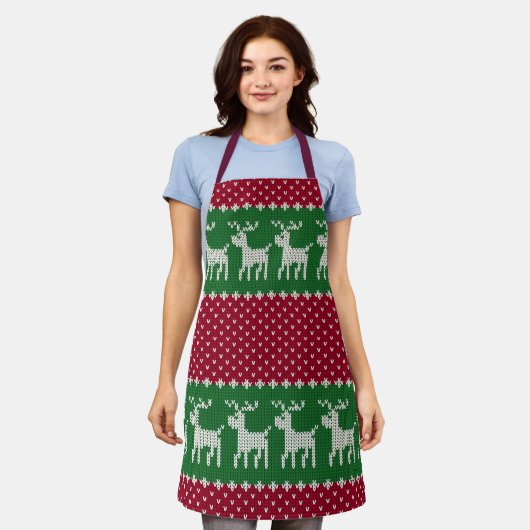 Ferien Strick Nr., 01 Schürze (Getragen)