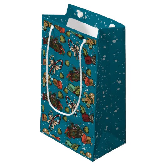 Ferien Süßigkeiten- Eis (Farbe) Kleine Geschenktüte (Vorderseite Schrägansicht)