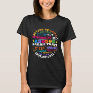 Ferien Traumteam Lehrer Schüler überwachen Zurück T-Shirt