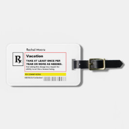 "Ferien-Verordnung" personalisiertes Lugg. Umbau Gepäckanhänger