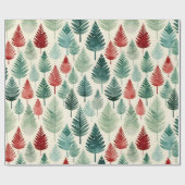 Ferien Winter Bäume Natur Botanischer Jeden Anlaß Geschenkpapier (Flach)