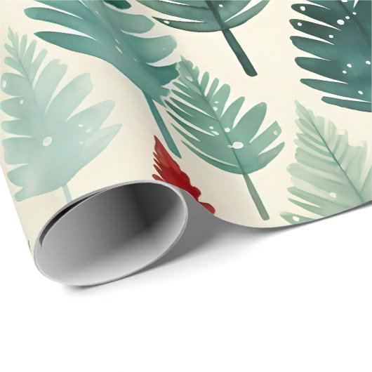 Ferien Winter Bäume Natur Botanischer Jeden Anlaß Geschenkpapier (Rolleneckpunkt)