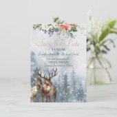 Ferien Winterwald Save the Date (Stehend Vorderseite)