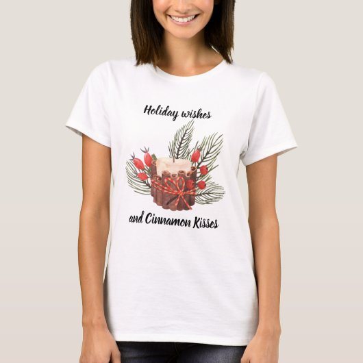 Ferien Wünsche und Cinnamon Kisses Candle T-Shirt (Vorderseite)