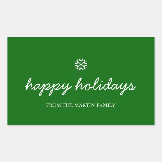 Ferienaufkleber - Feiertage Rechteckiger Aufkleber (Vorderseite)