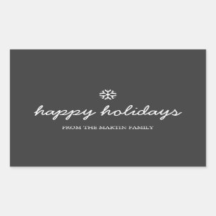 Ferienaufkleber - Feiertage Rechteckiger Aufkleber