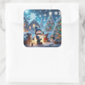 Ferienaufkleber Quadratischer Aufkleber (Tasche)