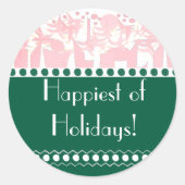 Ferienaufkleber Runder Aufkleber (Vorderseite)