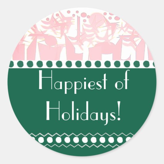 Ferienaufkleber Runder Aufkleber (Vorderseite)