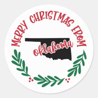 Ferienaufkleber von Oklahoma Runder Aufkleber