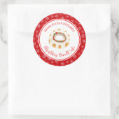 Ferienback-Bundt-Kuchen Runder Aufkleber (Tasche)