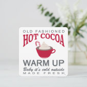 Ferienbauernhaus Hot Kakao Einladung (Stehend Vorderseite)