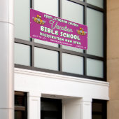 Ferienbibelschule mit Noahs Arche Banner (Äußeres Gebäude)