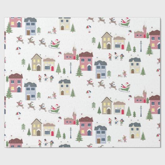 Feriendorf Geschenkpapier (Flach)