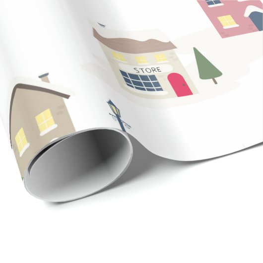 Feriendorf Geschenkpapier (Rolleneckpunkt)