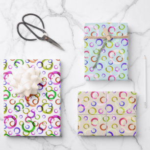 Ferieneinrichtung, Retro Geschenkpapier Set