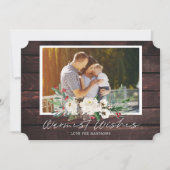 FERIENFOTO | Editierbare rustikale Weihnachtskarte Einladung (Vorderseite)