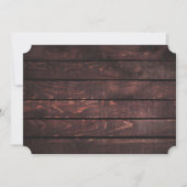 FERIENFOTO | Editierbare rustikale Weihnachtskarte Einladung (Rückseite)