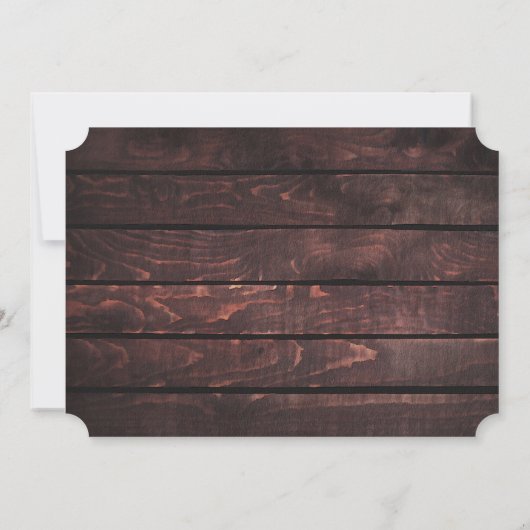 FERIENFOTO | Editierbare rustikale Weihnachtskarte Einladung (Rückseite)