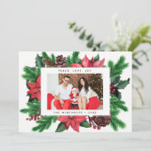 FERIENFOTOKARTE | Minimal Modern Pine Weihnachten (Stehend Vorderseite)
