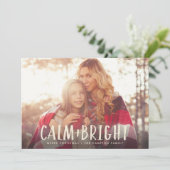 FERIENFOTOKARTE | Modern Calm Bright Weihnachten (Stehend Vorderseite)