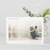 FERIENFOTOKARTE | Moderne Minimal Dot Weihnachten (Stehend Vorderseite)