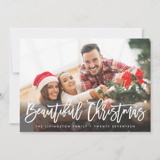 FERIENFOTOKARTE | Moderne schöne Weihnachten (Vorderseite)