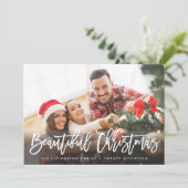 FERIENFOTOKARTE | Moderne schöne Weihnachten (Stehend Vorderseite)