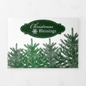 FERIENFOTOKARTE | Weihnachtsbaumwald Dreifach Gefaltete Urlaubskarte (Cover)